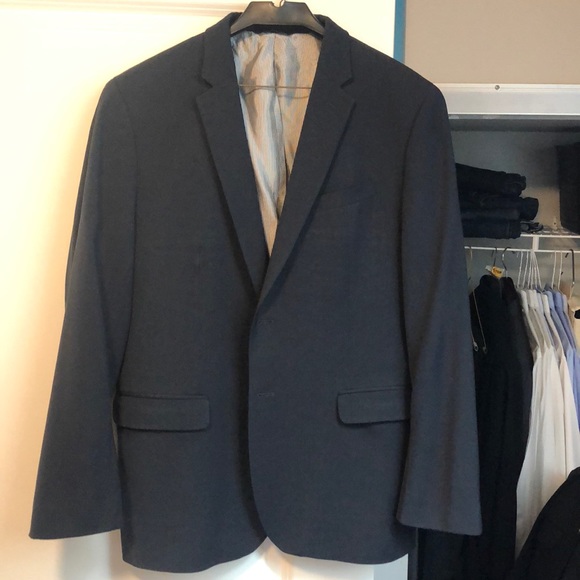Navy Suit Jacket 44R - Picture 1 of 3